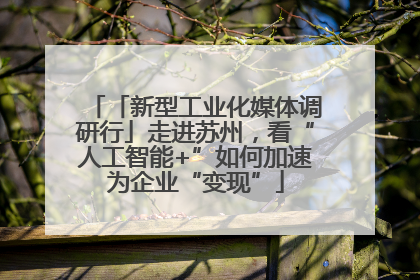 「新型工业化媒体调研行」走进苏州，看“人工智能+”如何加速为企业“变现”