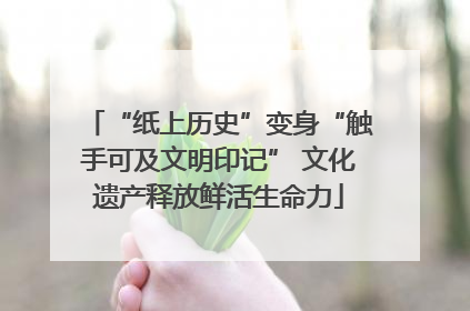 “纸上历史”变身“触手可及文明印记” 文化遗产释放鲜活生命力