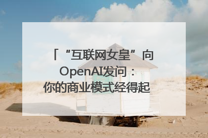 “互联网女皇”向OpenAI发问：你的商业模式经得起价格战考验么？