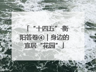 “十四五”·衡阳答卷④｜身边的宜居“花园”