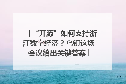 “开源”如何支持浙江数字经济？乌镇这场会议给出关键答案