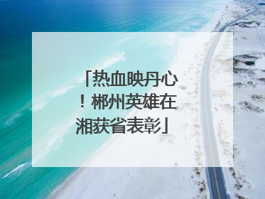 热血映丹心！郴州英雄在湘获省表彰