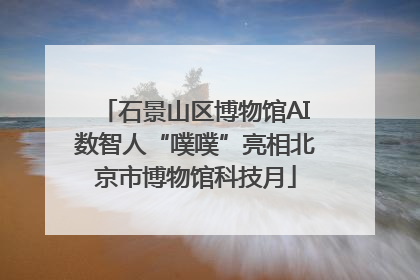石景山区博物馆AI数智人“噗噗”亮相北京市博物馆科技月
