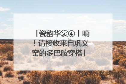 瓷韵华裳④丨嘀！请接收来自巩义窑的多巴胺穿搭