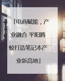 电商赋能，产业融合 平阳腾蛟打造笔记本产业新高地