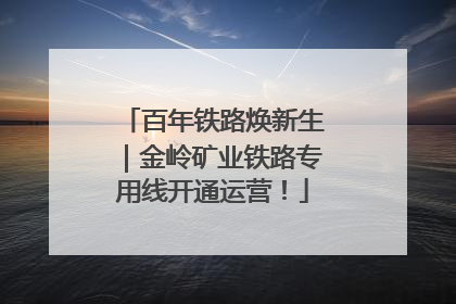 百年铁路焕新生｜金岭矿业铁路专用线开通运营！