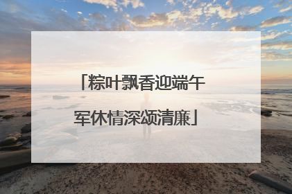 粽叶飘香迎端午 军休情深颂清廉