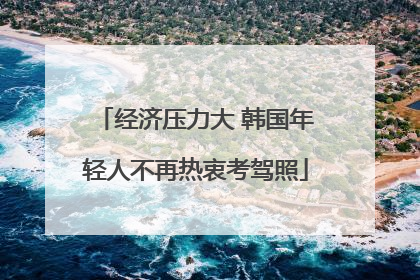 经济压力大 韩国年轻人不再热衷考驾照