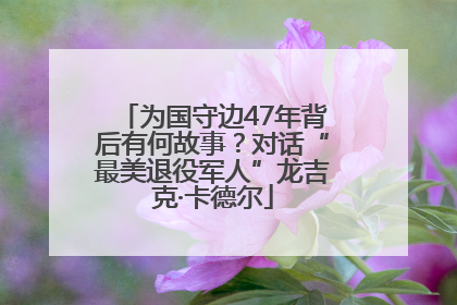 为国守边47年背后有何故事？对话“最美退役军人”龙吉克·卡德尔