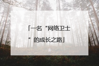 一名“网络卫士”的成长之路