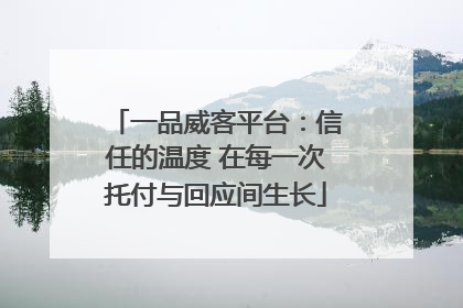 一品威客平台：信任的温度 在每一次托付与回应间生长