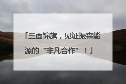 三面锦旗，见证振森能源的“非凡合作”！