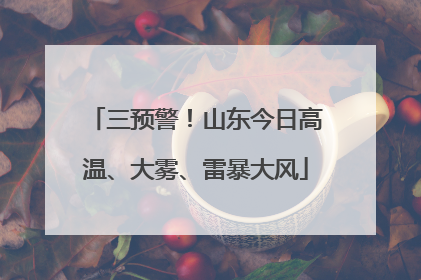 三预警！山东今日高温、大雾、雷暴大风