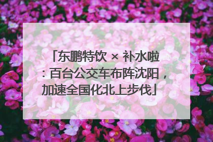 东鹏特饮 × 补水啦：百台公交车布阵沈阳，加速全国化北上步伐