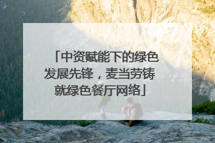中资赋能下的绿色发展先锋，麦当劳铸就绿色餐厅网络