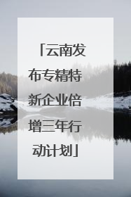 云南发布专精特新企业倍增三年行动计划