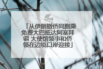 从伊朗撤侨同胞乘免费大巴抵达阿塞拜疆 大使馆领事和侨领在边境口岸迎接