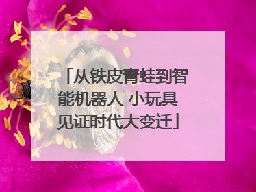 从铁皮青蛙到智能机器人 小玩具见证时代大变迁