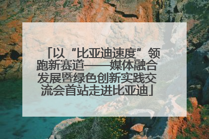 以“比亚迪速度”领跑新赛道——媒体融合发展暨绿色创新实践交流会首站走进比亚迪