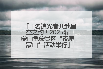 千名追光者共赴星空之约！2025沂蒙山龟蒙景区“夜爬蒙山”活动举行