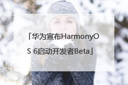 华为宣布HarmonyOS 6启动开发者Beta