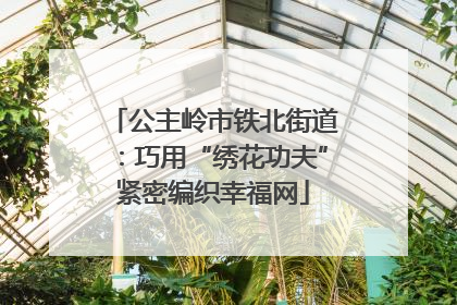 公主岭市铁北街道：巧用“绣花功夫”紧密编织幸福网