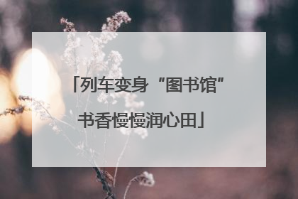 列车变身“图书馆” 书香慢慢润心田
