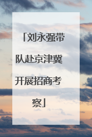刘永强带队赴京津冀开展招商考察