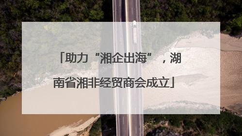助力“湘企出海”，湖南省湘非经贸商会成立