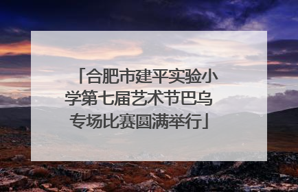 合肥市建平实验小学第七届艺术节巴乌专场比赛圆满举行