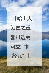哈工大为国之重器打造高可靠“神经元”