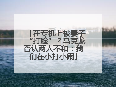在专机上被妻子“打脸”？马克龙否认两人不和：我们在小打小闹