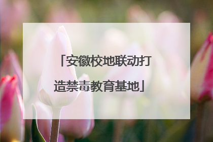 安徽校地联动打造禁毒教育基地