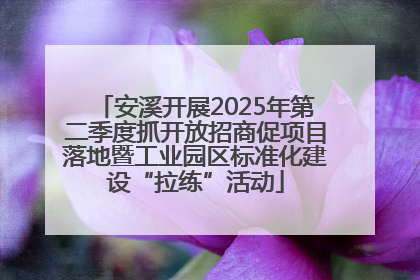 安溪开展2025年第二季度抓开放招商促项目落地暨工业园区标准化建设“拉练”活动