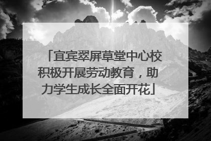 宜宾翠屏草堂中心校积极开展劳动教育，助力学生成长全面开花