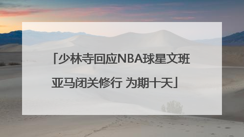 少林寺回应NBA球星文班亚马闭关修行 为期十天
