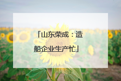 山东荣成：造船企业生产忙