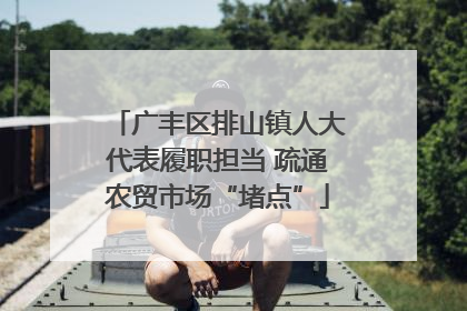 广丰区排山镇人大代表履职担当 疏通农贸市场“堵点”
