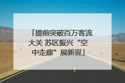 提前突破百万客流大关 苏区振兴“空中走廊”展新翼