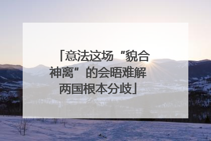 意法这场“貌合神离”的会晤难解两国根本分歧