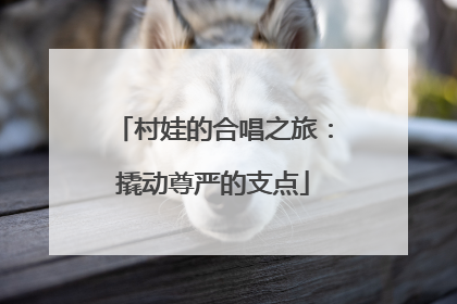 村娃的合唱之旅：撬动尊严的支点