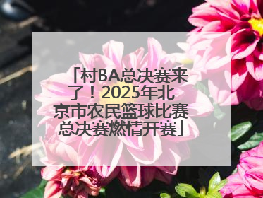 村BA总决赛来了！2025年北京市农民篮球比赛总决赛燃情开赛