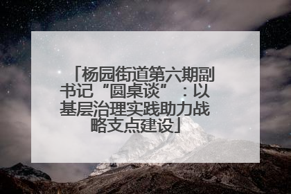 杨园街道第六期副书记“圆桌谈”：以基层治理实践助力战略支点建设