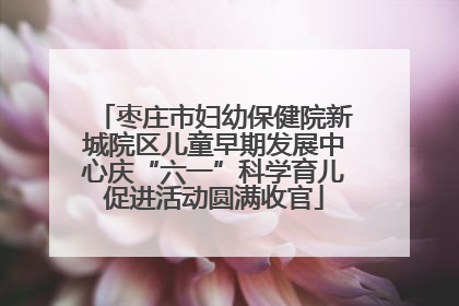 枣庄市妇幼保健院新城院区儿童早期发展中心庆“六一”科学育儿促进活动圆满收官