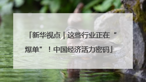 新华视点｜这些行业正在“爆单”！中国经济活力密码