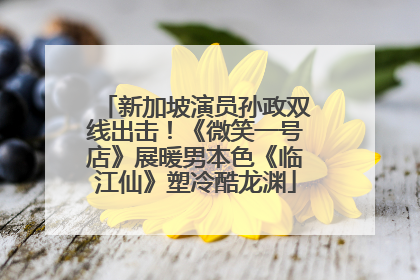 新加坡演员孙政双线出击！《微笑一号店》展暖男本色《临江仙》塑冷酷龙渊