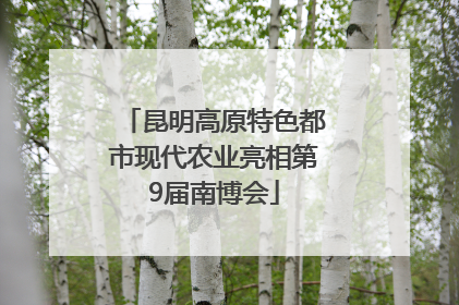 昆明高原特色都市现代农业亮相第9届南博会