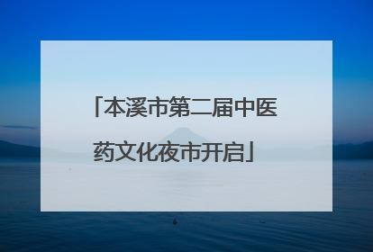 本溪市第二届中医药文化夜市开启