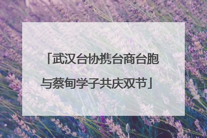 武汉台协携台商台胞与蔡甸学子共庆双节