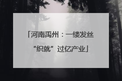 河南禹州：一缕发丝“织就”过亿产业